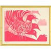 Image 1 : Seagulls Block Print by Alec Cowan Framed #936833