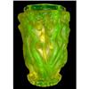 Image 1 : Czech Bohemian VASELINE Art Deco Vase #936974