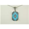 Image 1 : Antique Style STERLING NECKLACE TURQUOISE #937085