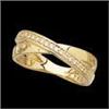 Image 1 : 14k  DIAMOND WEDDING BAND Criss Cross Style #937119