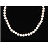 Image 1 : NECKLACE  6.5MM CULTURED PEARLS 16 inches #937151