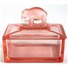 Image 1 : Elephant Pink Depression Glass Deco Dresser Box #937203