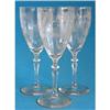 Image 1 : Elegant Depression Glass Etched Goblets (3) #937335