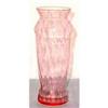 Image 1 : Pink Depression Glass Swirl Vase #937341