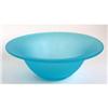 Image 1 : Tiffin Sky Blue Satin Glass Centerpiece Bowl #937376