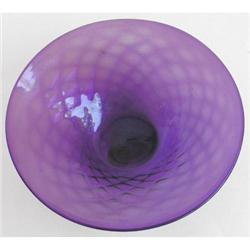 Pairpoint Art Glass Amethyst  Bowl #937405