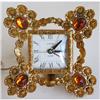 Image 1 : Guild Crest Glass Jewels Ormolu Telechron Clock #937435
