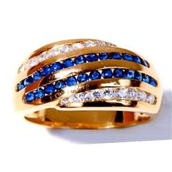  Sapphire and Diamond  18kt. Gold Ring #937532