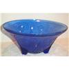 Image 1 : Cobalt Blue Royal Lace Three Footed Bowl #937634