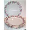 Image 1 : Four Hand Painted Rose Dinner Plates #937665