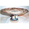 Image 1 : Hand Painted Capo Di Monte Footed Compote #937676