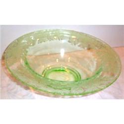 Green Tiffin Sylvan Depression Center Bowl #937703