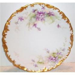 Hand Painted Violet Limoges Plate #937708