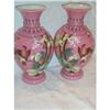 Image 1 : Pair Matched Hand Painted Vases #937752