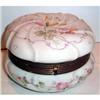 Image 1 : Large Hand Painted Rose Decorated Wavecrest Box #937765