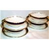 Image 1 : Four Coalport Cobalt and Gold Cream Soups & #937810