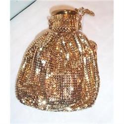 Gold Mesh Whiting and Davis Expandable Purse #937821