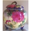Image 1 : Hand Painted Nippon Carnation Cracker Jar #937827