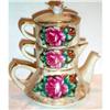 Image 1 : Lefton Rose Decorated Stacking Tea Pot #937898