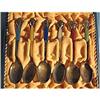 Image 1 : Demitasse Spoons with Inlaid Enamel-Norway #938009