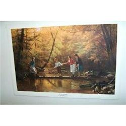 John George Brown Lithograph, The Country #938088
