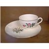 Image 1 : Snack Set With Pink Rose's Gold Trim #938154