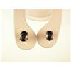 Image 1 :  14K Gold Oval BLUE IOLITE Earrings 2 CARATS! #948687