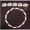 Image 1 : Boucher Signed Paste Necklace and Bracelet Set #949074