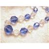 Image 1 : Antique BLUE CRYSTAL  BEADS #955561