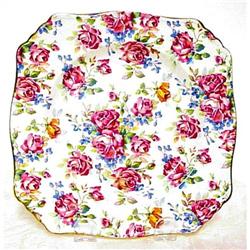 Royal Winton Chintz Plate  Victorian Rose #955585