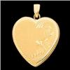 Image 1 : 14k GOLD HEART LOCKET Pendant Opens! #955740