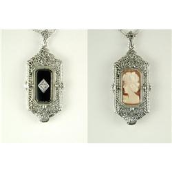 FLIP Pendant CAMEO Flips to BLACK ONYX #955782