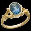 Image 1 : 14k Gold Ring London BLUE TOPAZ 2.50 CTS! #955784