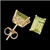 Image 1 : 14k GOLD EARRINGS  GENUINE PERIDOT #955799