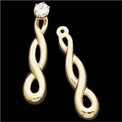 14k GOLD  EARRING JACKETS #955802