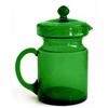 Image 1 : Forest Green Glass Covered Pitcher #955832