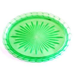 Walther MARY Green Art Deco Glass Vanity Tray #955842