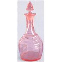Pink Elegant Depression Glass 8 in. Decanter  #955873