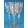 Image 1 : Elegant Depression Glass Etched Goblets (3) #956116