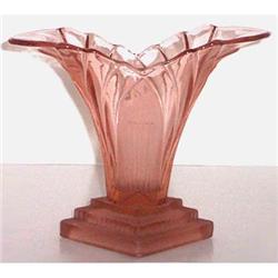 Walther Glass Pink Art Deco GRETA Vase #956141