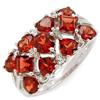 Image 1 : Garnet and Diamond Ring #956234