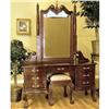 Image 1 : SOLID MAHOGANY MIRRORED DRESSER / VANITY / #956275