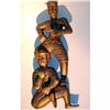 Image 1 : GILT WOOD WALL SCULPTURE OF TWO BURMESE #966391