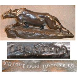 POMPEIAN Bronze PANTHER by Bonheur 18 inches #966421