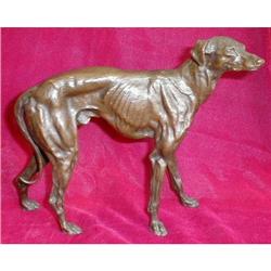 Bronze Greyhound Sculpture ANTIQUE Germany #966440