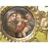 Image 1 : Mother and child porcelain plaque with frame #966501