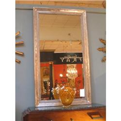 French Louis XVI White Gold-Leafed Mirror #976799