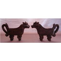 A Pair  Of Vessels in The Shape Of An Ox - Ming #976902