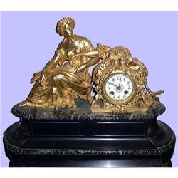 French ormolu Bronze Clock , 19th century #976917