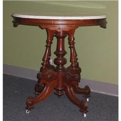 Renaissance Revival Victorian Marble Top Table #976983